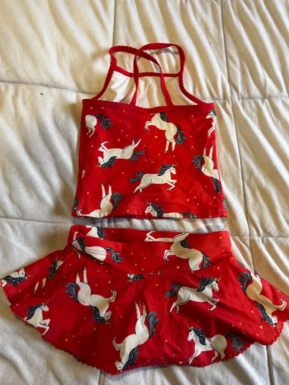 Hanna Andersson unicorn skirted swimsuit - Picture 5 of 5